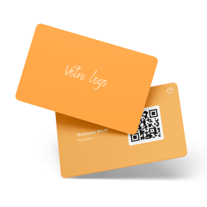 Exemple de carte de visite NFC personnalisable créée par Gump.