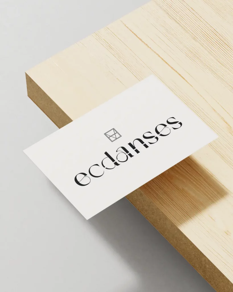 Mockup du logo pour EC Danses.