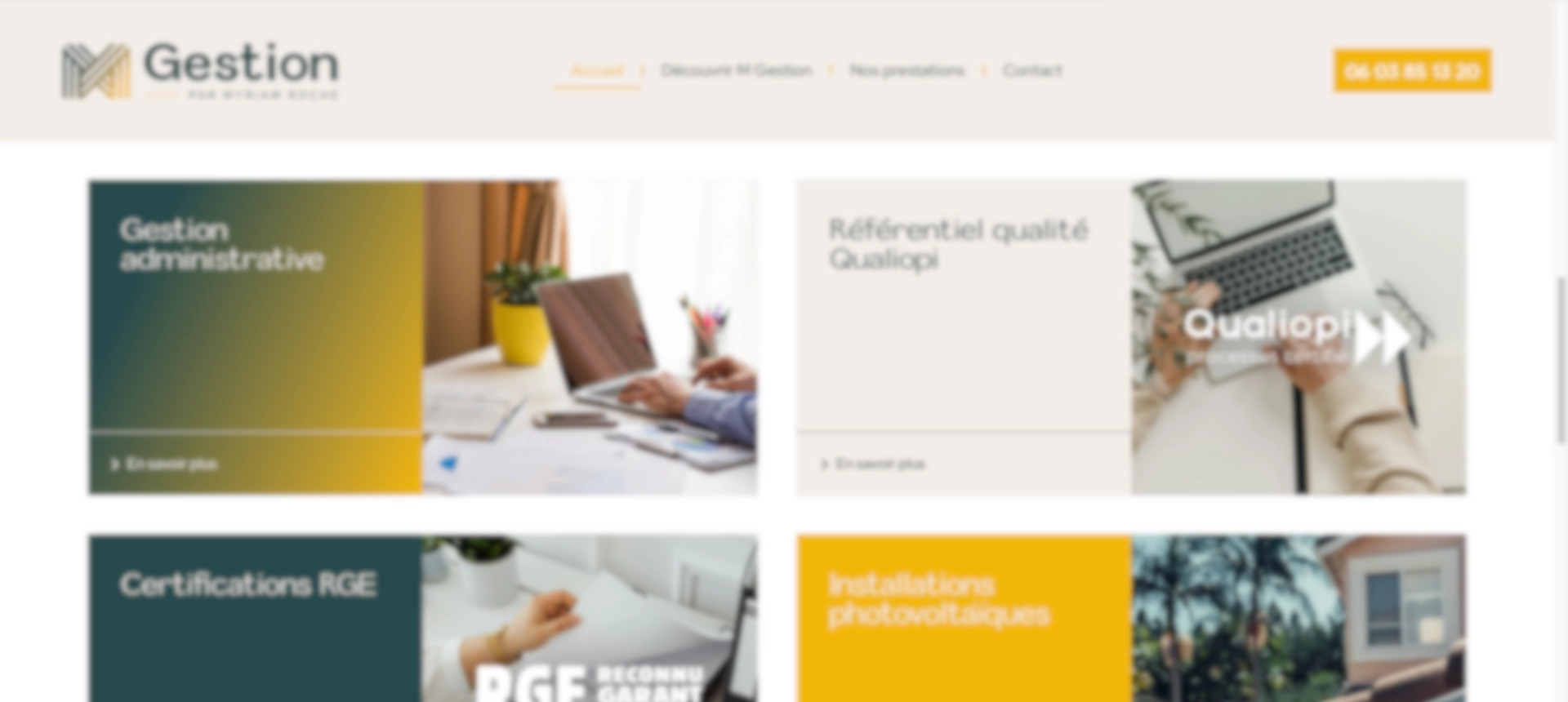 Lien du site M Gestion