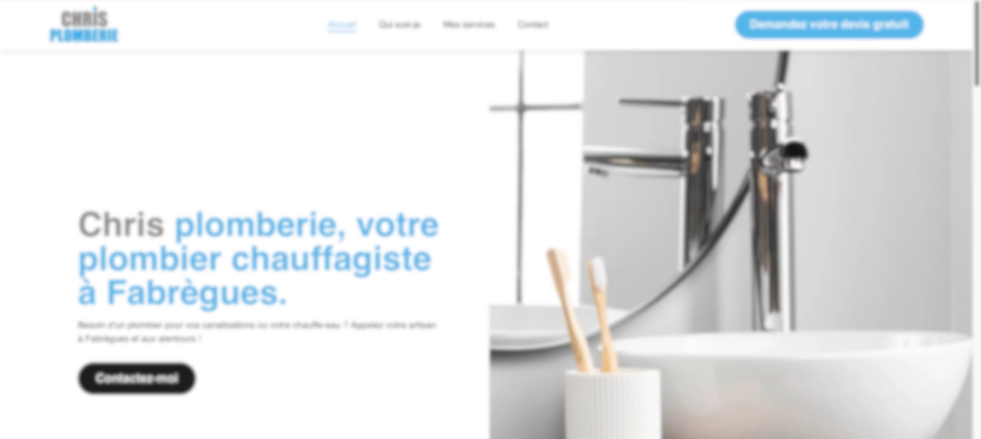 Lien du site Chris Plomberie