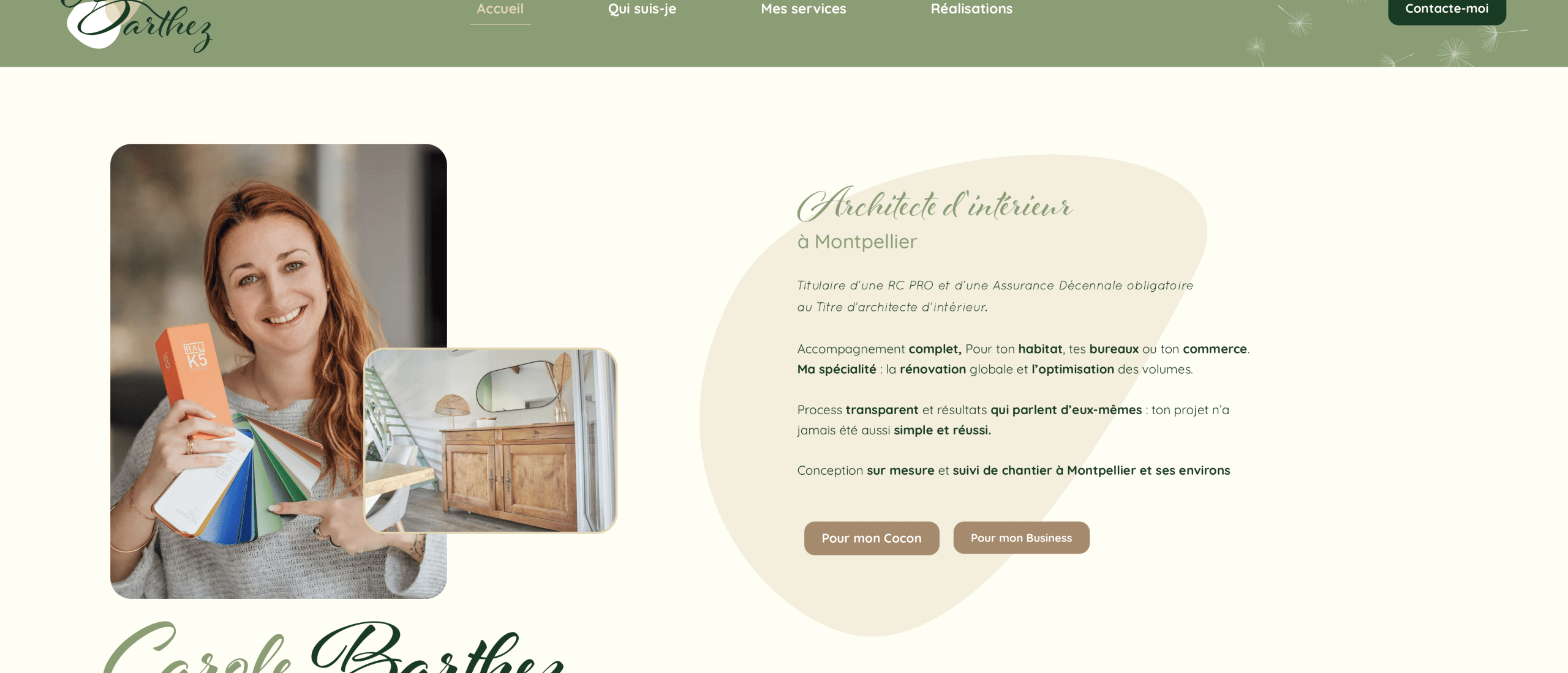 Lien site Carole Barthez