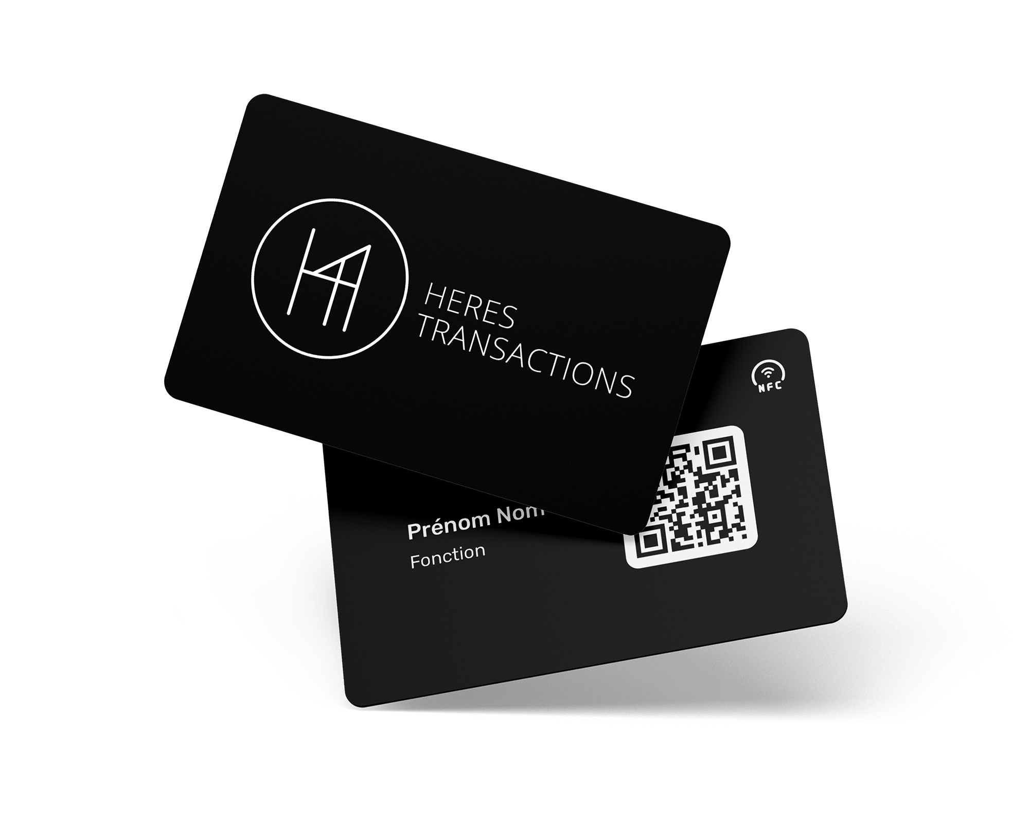 Exemple de carte de visite NFC personnalisable créée par Gump.