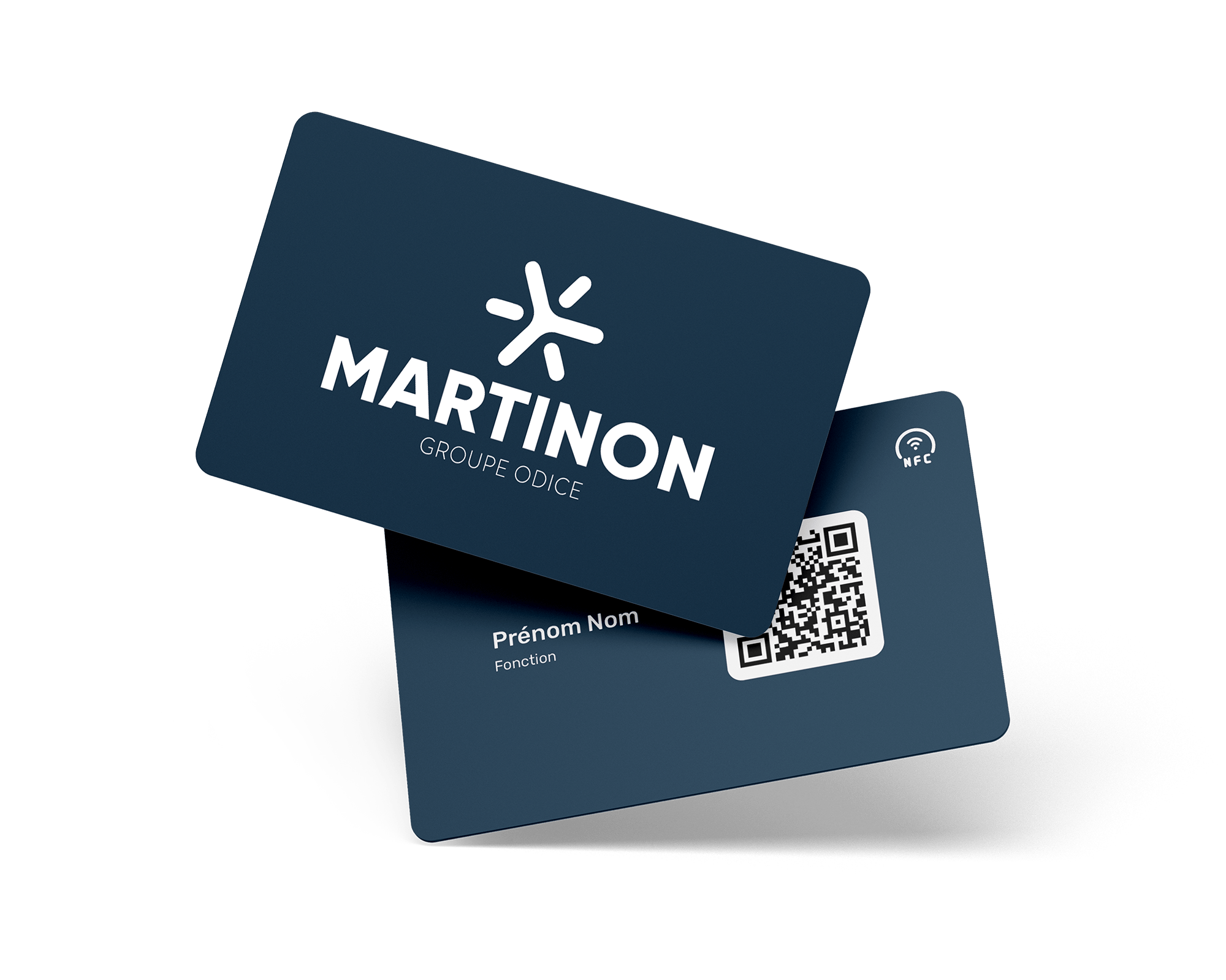 Exemple de carte de visite NFC personnalisable créée par Gump.