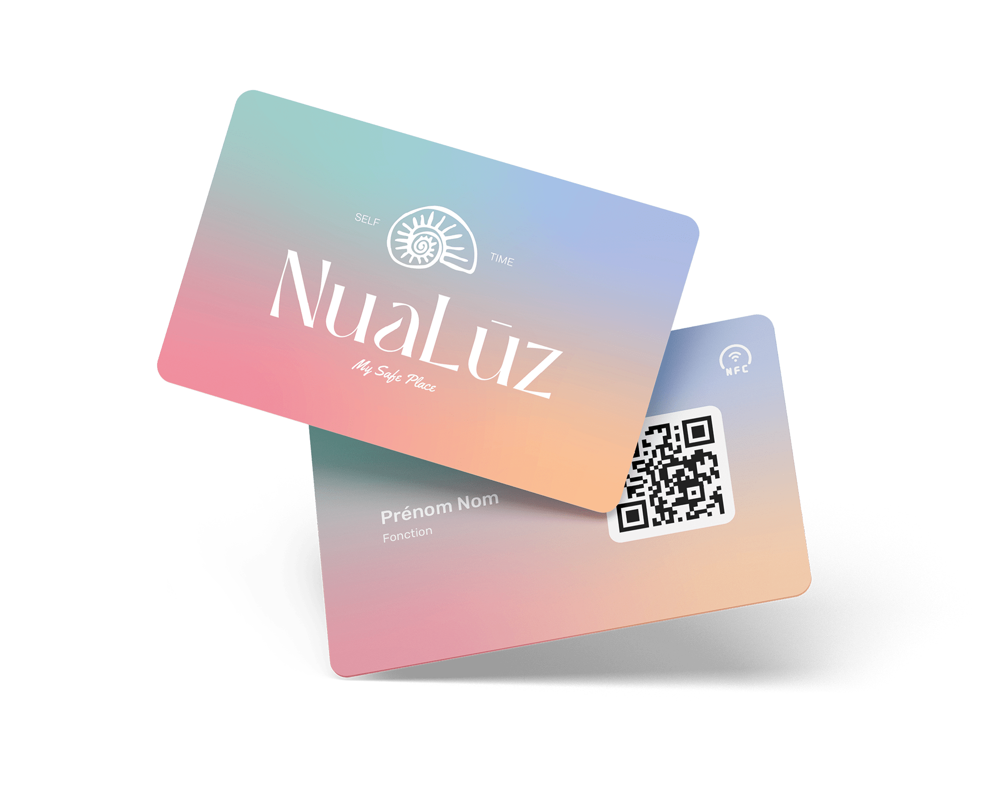 Exemple de carte de visite NFC personnalisable créée par Gump.