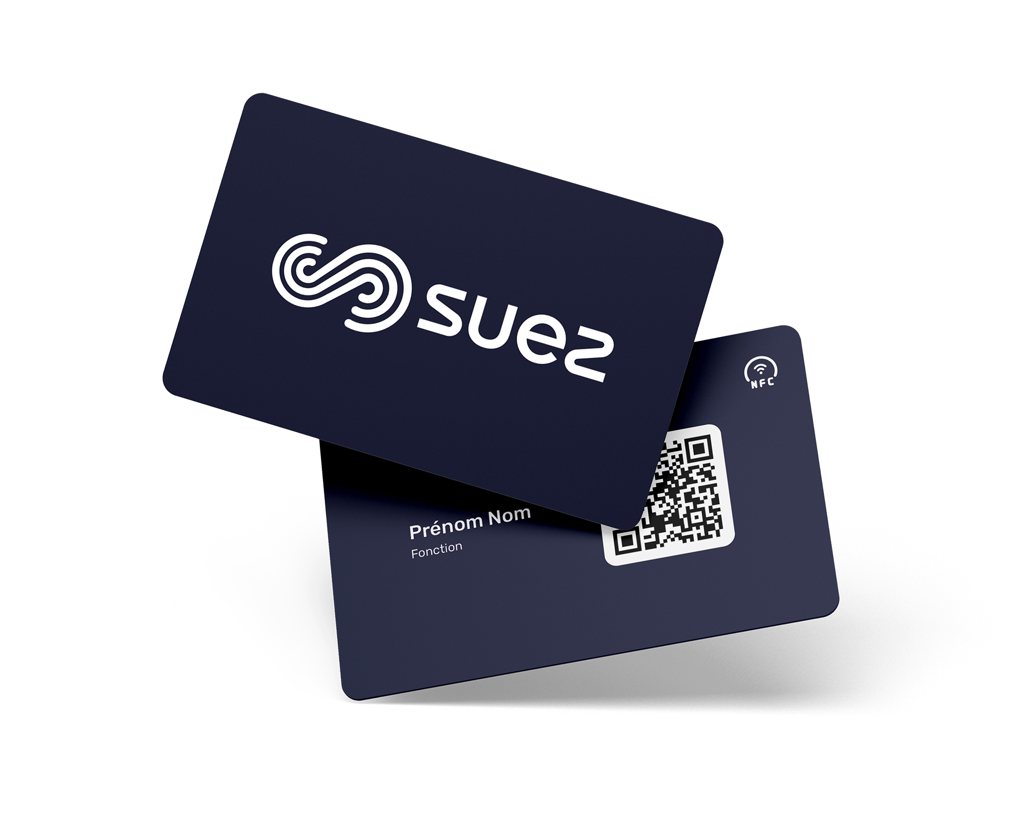 Exemple de carte de visite NFC personnalisable créée par Gump.