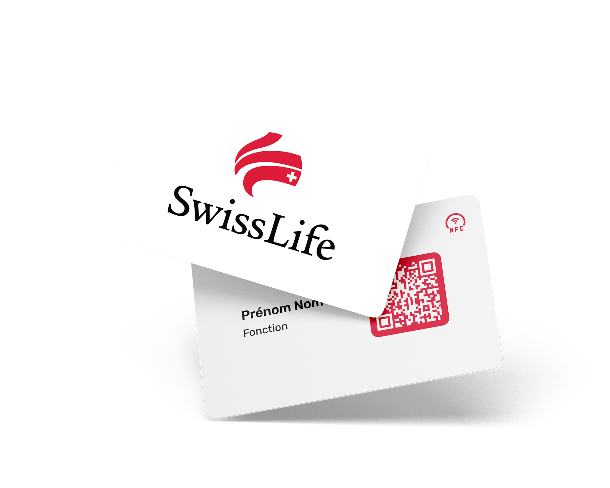 Exemple de carte de visite NFC personnalisable créée par Gump.