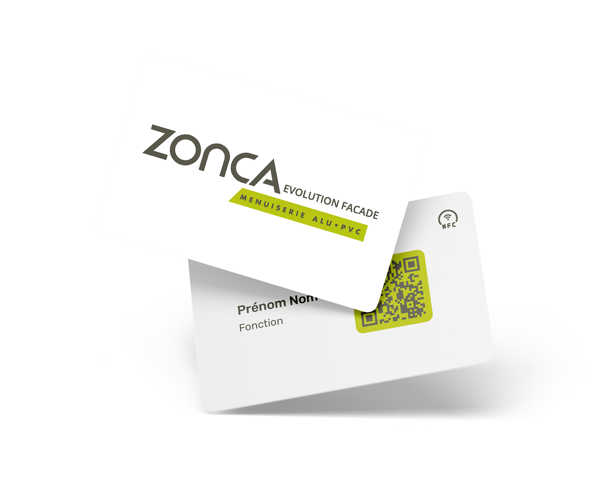 Exemple de carte de visite NFC personnalisable créée par Gump.